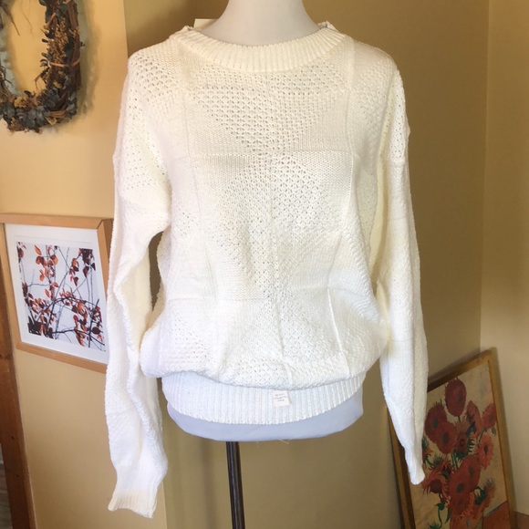 Vtg 80’s PRIVATE CLUB Size L / XL USA Made Multi-Knit Monochrome 100% Cotton NEW - Picture 2 of 16